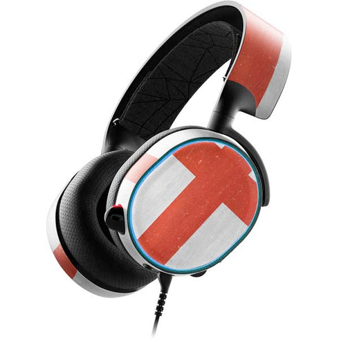 England Flag Distressed SteelSeries Arctis 3 Skin