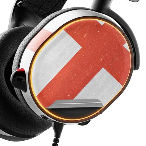 England Flag Distressed SteelSeries Arctis 3 Skin