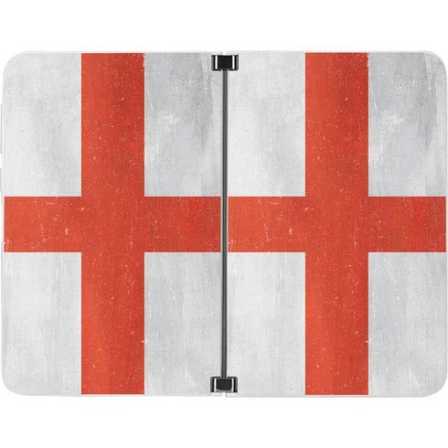 England Flag Distressed Surface Duo Skin