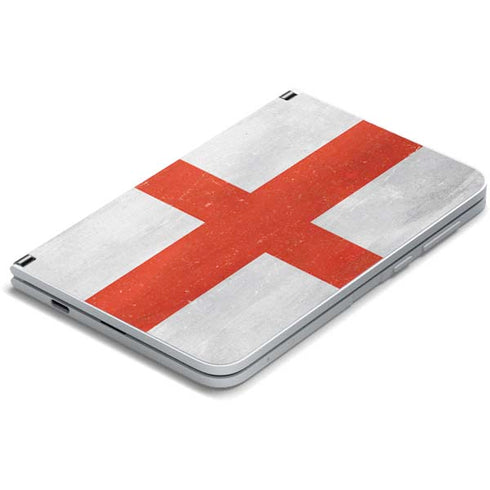 England Flag Distressed Surface Duo Skin