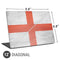 England Flag Distressed Universal Laptop 12in (9.8 x 6.8in) Skin