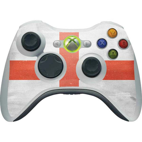 England Flag Distressed Xbox 360 Wireless Controller Skin
