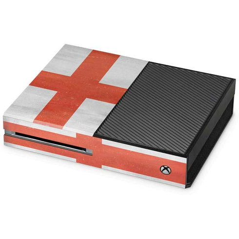 England Flag Distressed Xbox One Console Skin