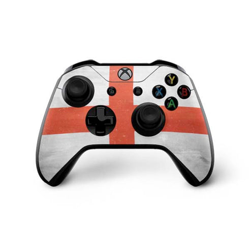 England Flag Distressed Xbox One X Controller Skin