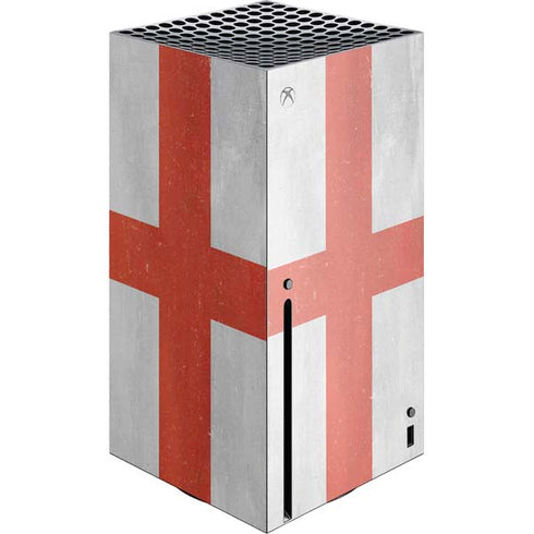 England Flag Distressed Xbox Series X Console Skin