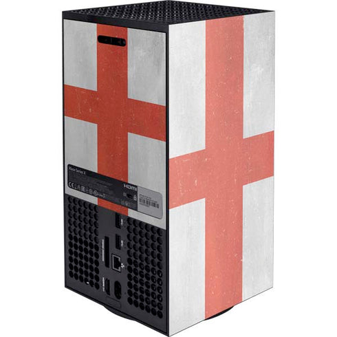 England Flag Distressed Xbox Series X Console Skin