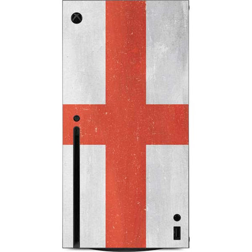 England Flag Distressed Xbox Series X Console Skin