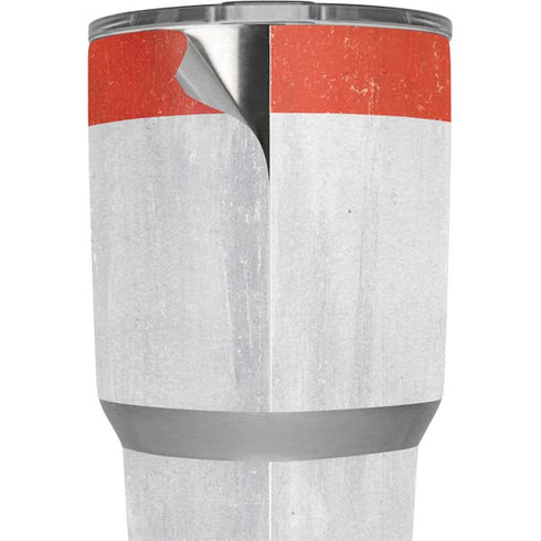England Flag Distressed Yeti 30oz Rambler Tumbler Skin