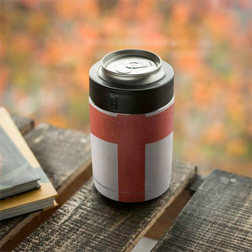England Flag Distressed Yeti Colster Can Insulator Skin