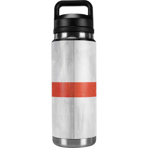 England Flag Distressed YETI Rambler 26oz Bottle Skin