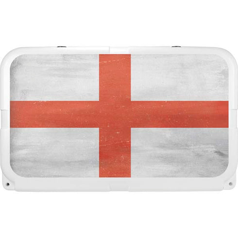England Flag Distressed YETI Tundra 45 Hard Cooler Skin