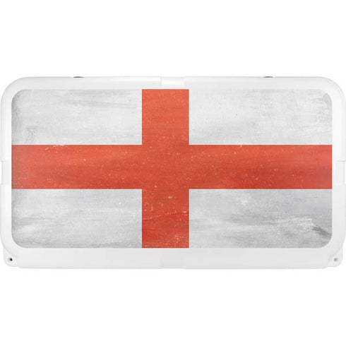 England Flag Distressed YETI Tundra 75 Hard Cooler Skin