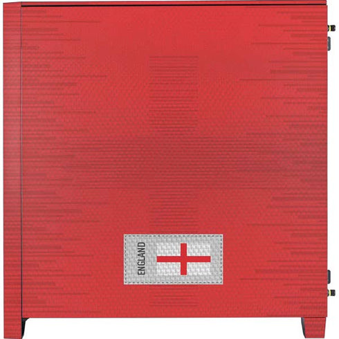 England Soccer Flag Corsair 4000D Tempered Glass Mid-Tower ATX Case Skin