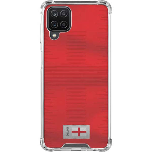 England Soccer Flag Galaxy A12 Clear Case