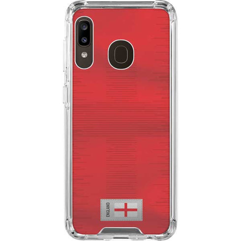 England Soccer Flag Galaxy A30 Clear Case