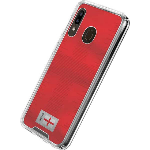 England Soccer Flag Galaxy A30 Clear Case