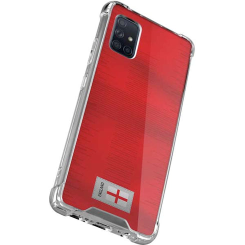 England Soccer Flag Galaxy A51 5G Clear Case