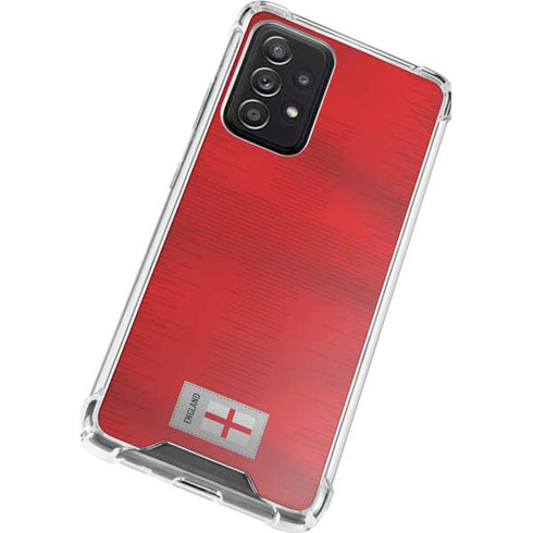 England Soccer Flag Galaxy A52 5G Clear Case