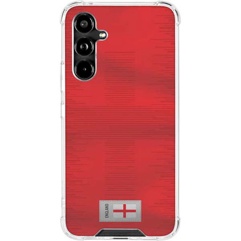 England Soccer Flag Galaxy A54 5G Clear Case