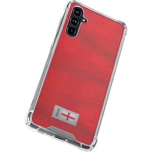 England Soccer Flag Galaxy A54 5G Clear Case