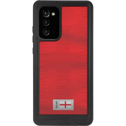 England Soccer Flag Galaxy Note20 5G Waterproof Case