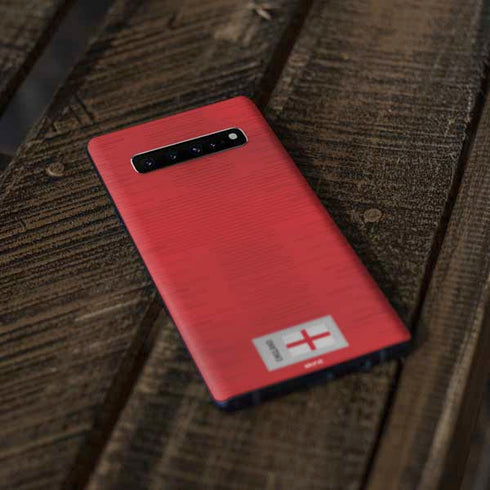 England Soccer Flag Galaxy S10 Plus Skin