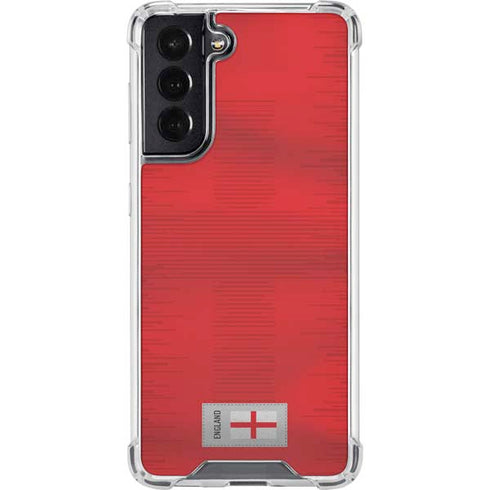 England Soccer Flag Galaxy S22 Clear Case
