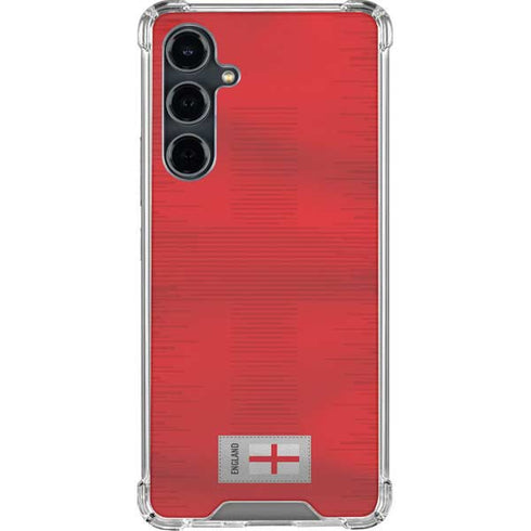 England Soccer Flag Galaxy S23 FE Clear Case