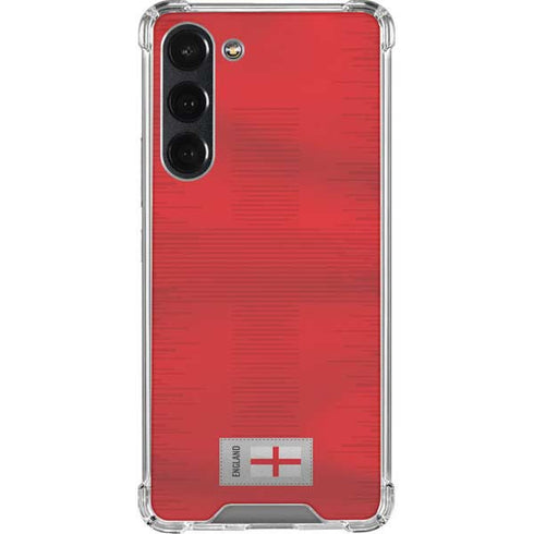 England Soccer Flag Galaxy S23 Plus Clear Case