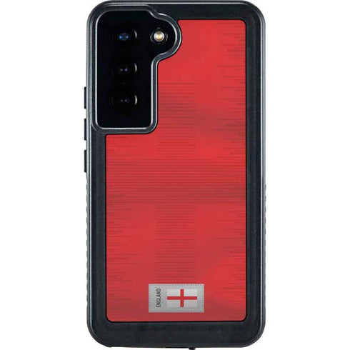 England Soccer Flag Galaxy S23 Waterproof Case