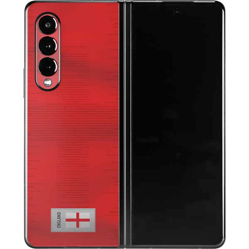 England Soccer Flag Galaxy Z Fold3 5G Skin