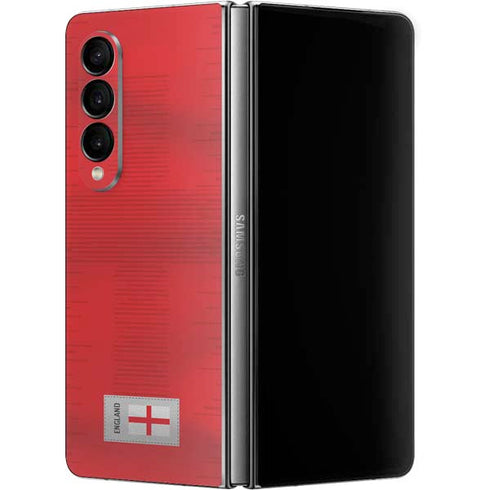 England Soccer Flag Galaxy Z Fold4 5G Skin
