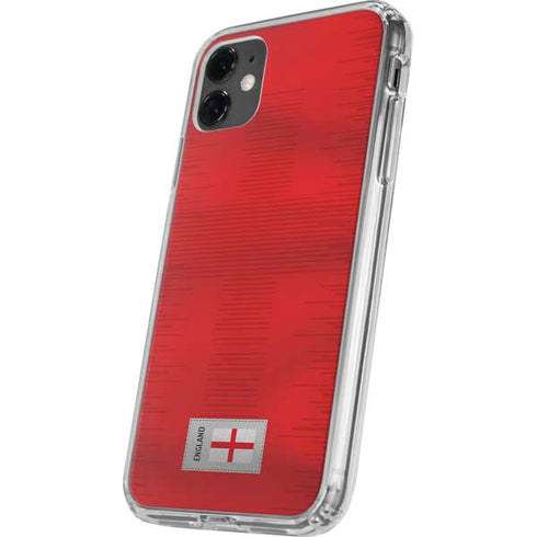 England Soccer Flag iPhone 11 Clear Case