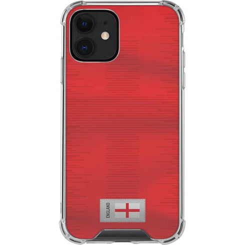 England Soccer Flag iPhone 12 Clear Case