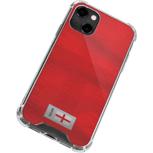 England Soccer Flag iPhone 14 Clear Case