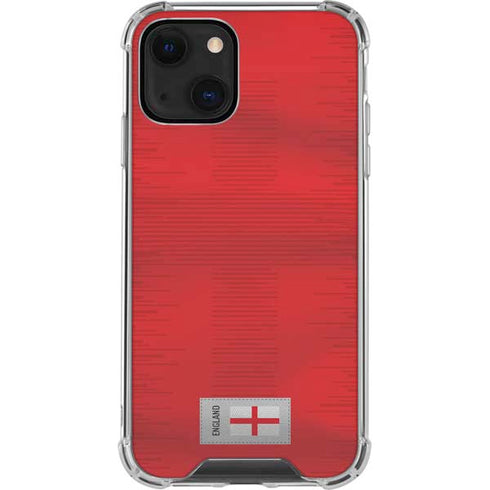 England Soccer Flag iPhone 14 Plus Clear Case