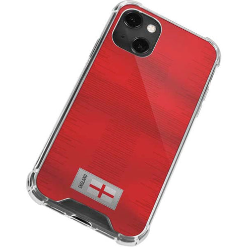 England Soccer Flag iPhone 14 Plus Clear Case