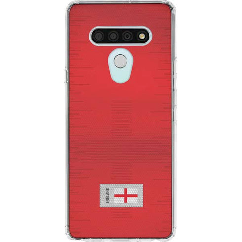 England Soccer Flag LG Stylo 6 Clear Case
