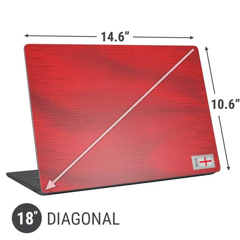 England Soccer Flag Universal Laptop 18in (14.6 x 10.6in) Skin