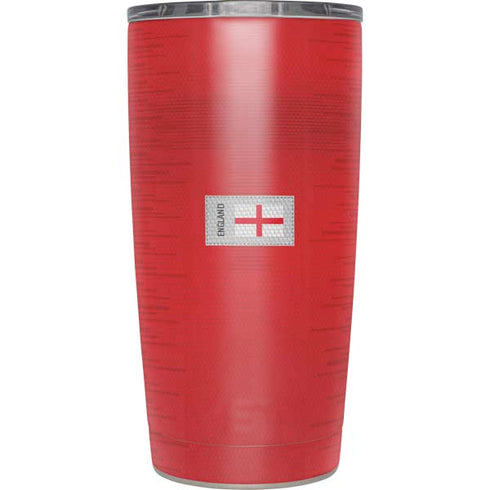 England Soccer Flag Yeti 20oz Tumbler Skin