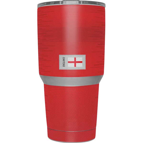 England Soccer Flag Yeti 30oz Rambler Tumbler Skin