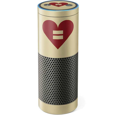 Equality Heart Amazon Echo Skin