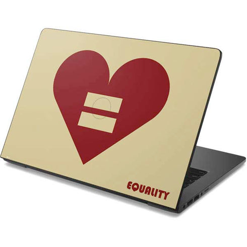 Equality Heart Dell Chromebook Skin