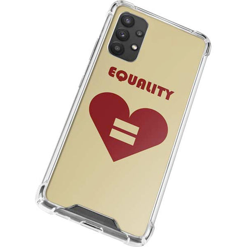 Equality Heart Galaxy A32 5G Clear Case
