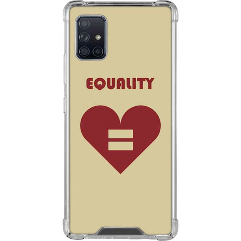 Equality Heart Galaxy A51 5G Clear Case