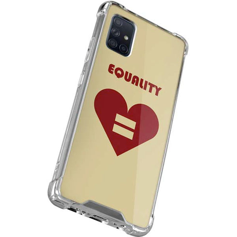 Equality Heart Galaxy A51 5G Clear Case
