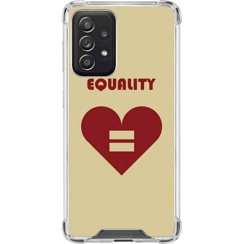 Equality Heart Galaxy A52 5G Clear Case