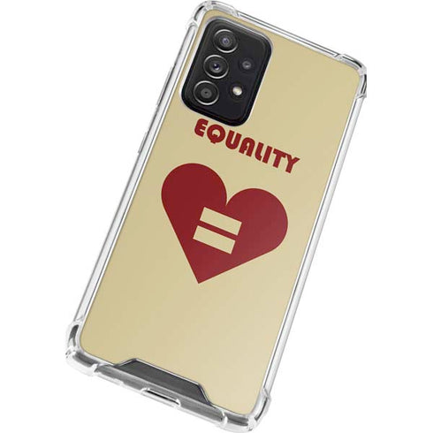 Equality Heart Galaxy A52 5G Clear Case