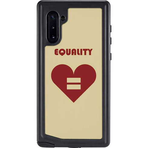 Equality Heart Galaxy Note 10 Waterproof Case