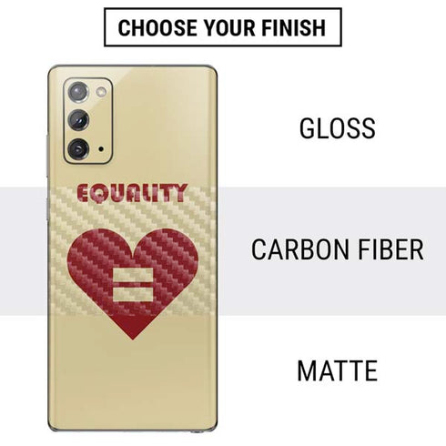 Equality Heart Galaxy Note20 5G Skin